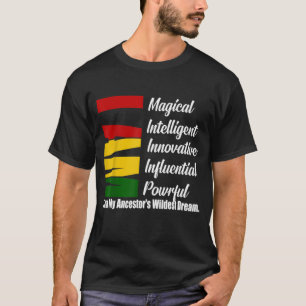 Ik ben Magical Black geschiedenis maand unisex T-shirt