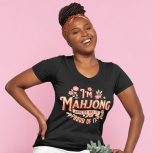 Ik ben Mahjong verslaafd Funny Mahjong T-shirt