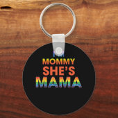 Ik ben mama, ze is mama Lesbian mama Sleutelhanger (Voorkant)