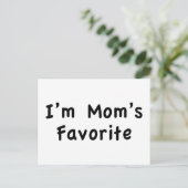 Ik ben mam's favoriet briefkaart (Staand voorkant)