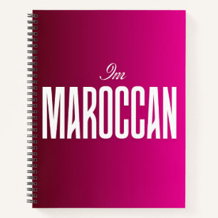 "Ik ben Marokkaans" Notitieboek - Trotse Marokkaan