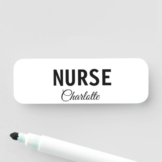 Ik ben medisch verpleegkundige en voeg alleen jouw naamplaatje (In situ)