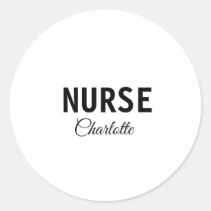 Ik ben medisch verpleegkundige en voeg alleen jouw ronde sticker