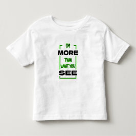 Ik ben meer dan wat je ziet Vet typografie ontwerp Kinder Shirts
