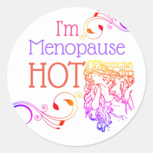 Ik ben menopauze hete sticker art nouveau cougar