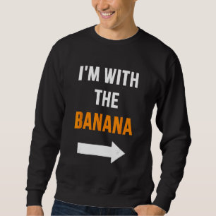Ik ben met banaan matching partner paar kostuum ha trui