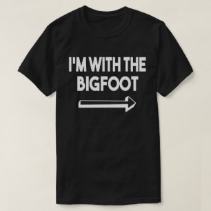 Ik ben met Bigfoot Easy Halloween Matching Couples T-shirt