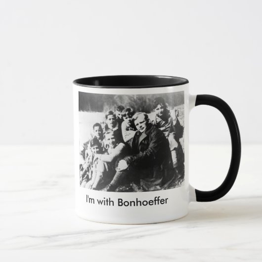 Ik ben met Bonhoeffer. Mok (Rechts)