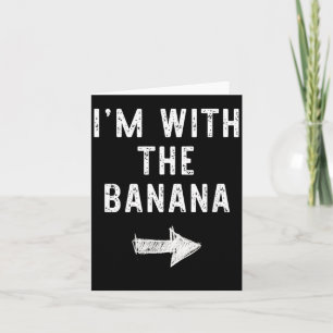Ik Ben Met De Banaan Grappig Halloween Koppel Kost Kaart