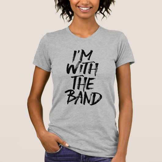 Ik ben met de band geborsteld. t-shirt (Voorkant)