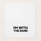 Ik ben met de band visitekaartjes (Buitenkant ongevouwen)