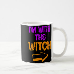 Ik ben met de heks Grappig Halloween bijpassend pa Koffiemok