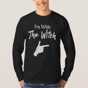 Ik Ben Met De Heksen Paar Matching Halloween T-shirt