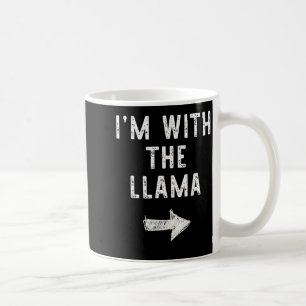 Ik ben met de lama grappige Halloween koppel kostu Koffiemok