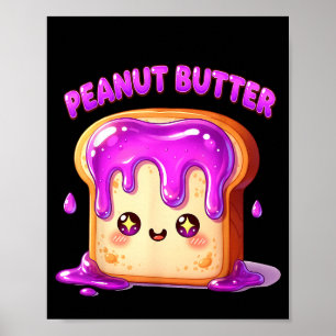 Ik ben met de pindakaas grappige bijpassende stel poster
