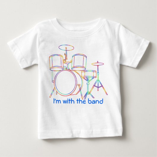 Ik ben met de T-shirt drums. (Voorkant)