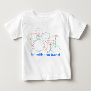 Ik ben met de T-shirt drums.