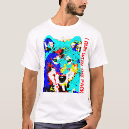IK BEN MET DE VERPAKKING - T-SHIRT WOLF