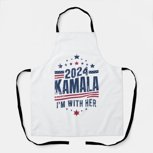 Ik ben met haar Kamala stem voor 2024 Kamala-Harri Schort (Voorkant)
