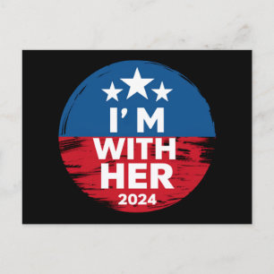 Ik ben met haar Kamala stem voor 2024 President Ka Briefkaart