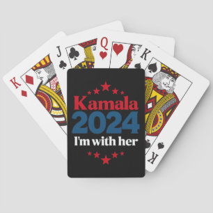 Ik ben met haar Kamala stem voor 2024 President Ka Pokerkaarten