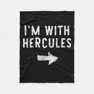 Ik ben met Hercules Grappig Halloween Koppel Kostu Fleece Deken