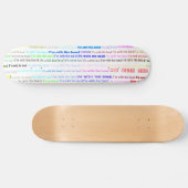 Ik ben met het Band Text Design II Skateboard (Horizontaal)