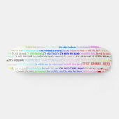 Ik ben met het Band Text Design II Skateboard (Horizontaal)