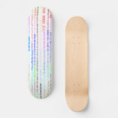 Ik ben met het Band Text Design II Skateboard (Voorkant)