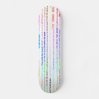 Ik ben met het Band Text Design II Skateboard