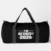 Ik ben met pensioen! 2026 – Feest in stijl Plunjezak (Voorkant)