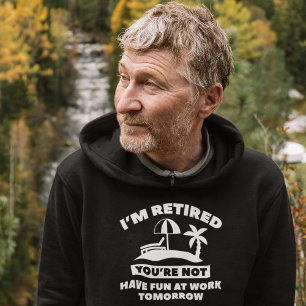 Ik ben met pensioen hoodie