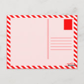 Ik ben met pensioen. (komische bel) briefkaart (Achterkant)