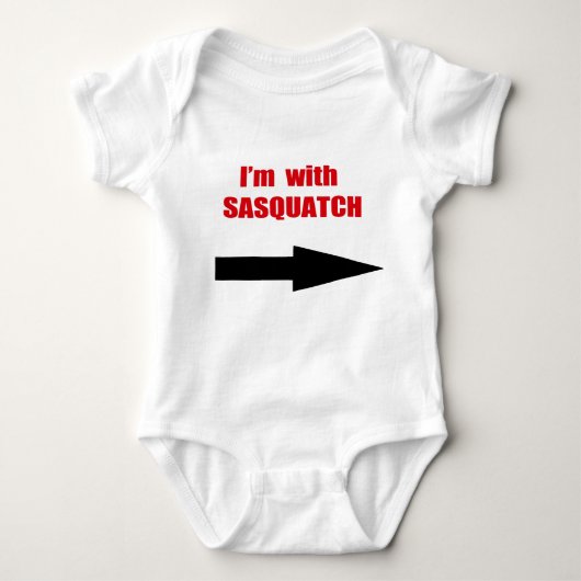 Ik ben met sasquatch romper (Voorkant)
