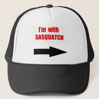 Ik ben met sasquatch trucker pet