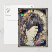 Ik ben met Wig Floral Briefkaart (Voorkant / Achterkant)