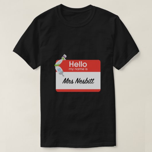 Ik ben mevrouw Nesbitt! Classic T-shirt (Design voorkant)