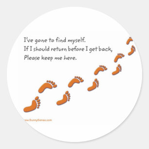 Ik ben mezelf gaan zoeken Footprints stickers
