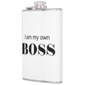Ik ben mijn eigen baas! heupfles (Links)