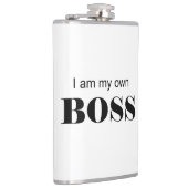 Ik ben mijn eigen baas! heupfles (Rechts)