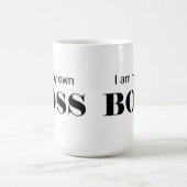 Ik ben mijn eigen baas! koffiemok (Center)