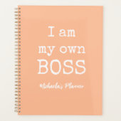 IK BEN MIJN EIGEN BAAS|PEACH FUZZ EN WHITE PLANNER (Voorkant)