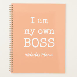 IK BEN MIJN EIGEN BAAS|PEACH FUZZ EN WHITE PLANNER