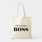 Ik ben mijn eigen baas! tote bag (Achterkant)