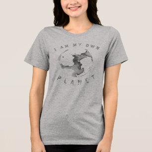 "Ik ben mijn eigen planeet" Filosofische Psycholog Tri-Blend Shirt