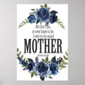 Ik ben mijn engel moeder poster verschuldigd (Voorkant)