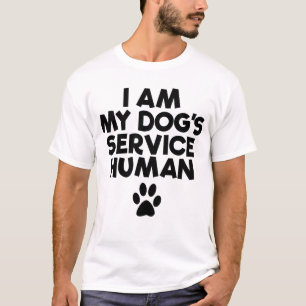 Ik ben mijn honden die menselijke emotionele steun t-shirt