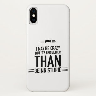 Ik ben misschien gek letter iPhone X Hoesje