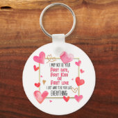 Ik ben misschien niet je eerste date eerste kus ee sleutelhanger (Voorkant)