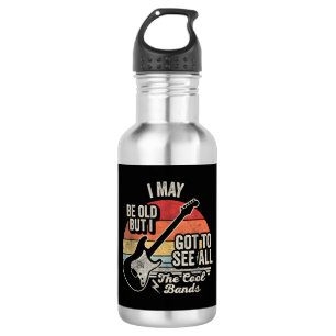 Ik ben misschien oud maar ik heb alle coole bands waterfles